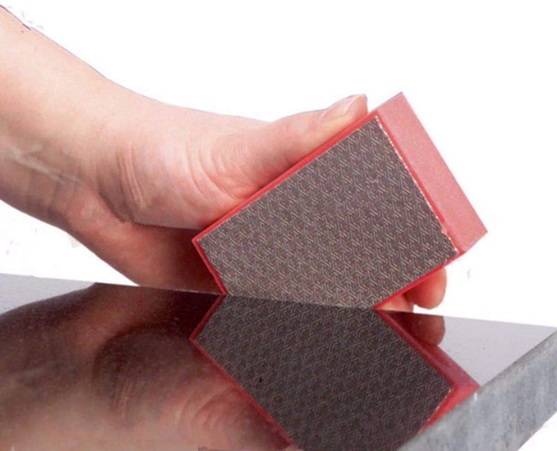 Edinstry Sanding Blocks Polishing Grinding Block Diamond Polishing Hand Pads Block For Granite Marble Glass Grinding 400 Grit, 1 Pcs - Image 4